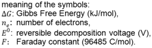 Nernst Equation: Meaning of Symbols