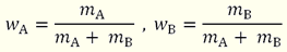 Equ 2.33: Mass Fraction