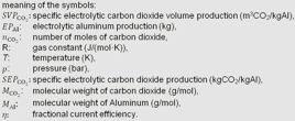 Derivation of Equ. 2.31-1 Meaning of Symbolas