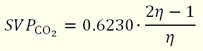 Equ 2.31: Specific Electrolytic Volume Productions CO2
