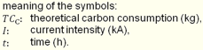 Equ. 2.5 Meaning of the Symbols